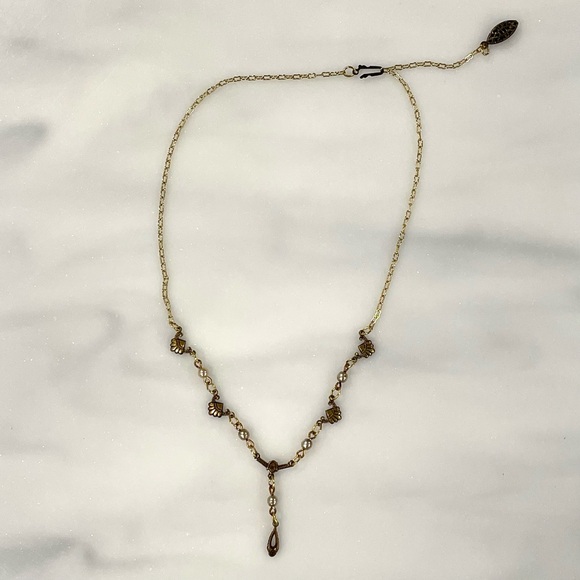 Sadie Green Dainty Dangle Necklace - Picture 3 of 8